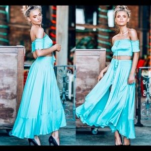 🎉HOST PICK🎉RUFFLED MAXI SKIRT W/ TOP SET